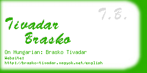 tivadar brasko business card
